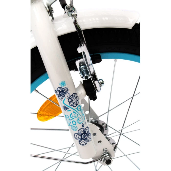 Дитячий велосипед Vivo FLOWER 16 синьо-білий