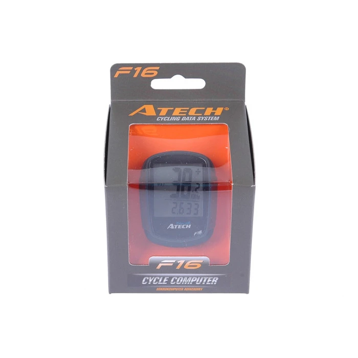 Велокомп'ютер ATECH F16 (MB-16) 16-функцій провідниковий