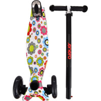 Самокат Enero Maxi Flowers Белый (1028736)