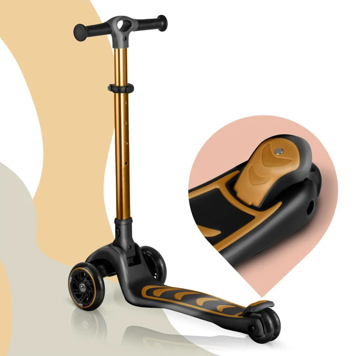 Самокат дитячий триколісний Nukido Filippo золотистий