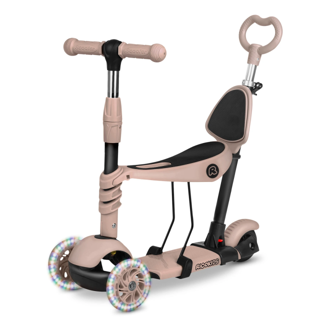 Самокат детский трехколесный Ricokids Todi бежевый
