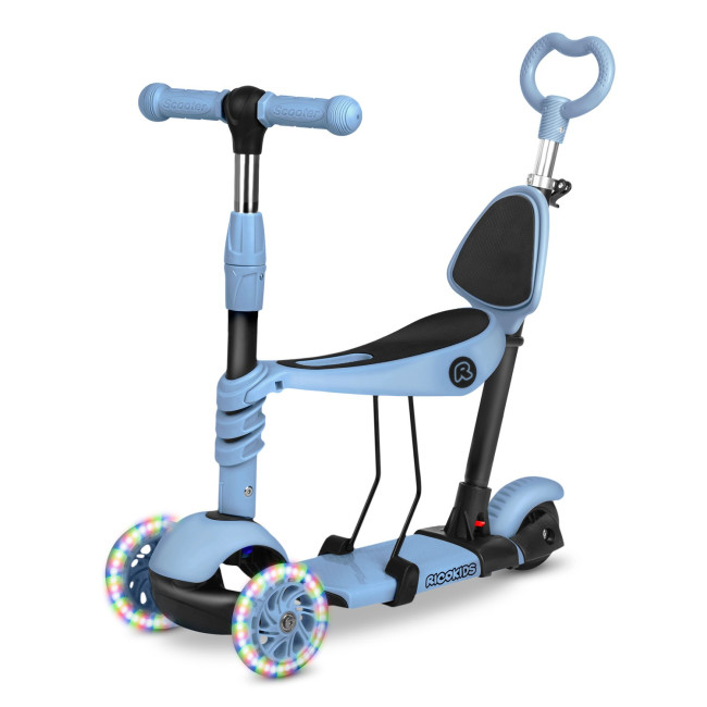 Самокат детский трехколесный Ricokids Todi голубовато-серый
