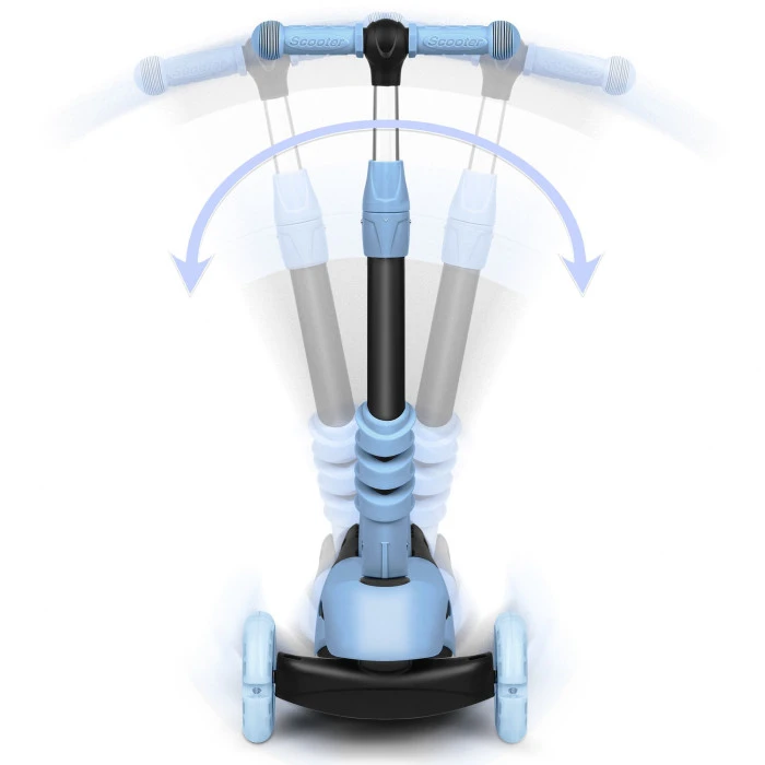 Самокат дитячий триколісний Ricokids Todi блакитно-сірий