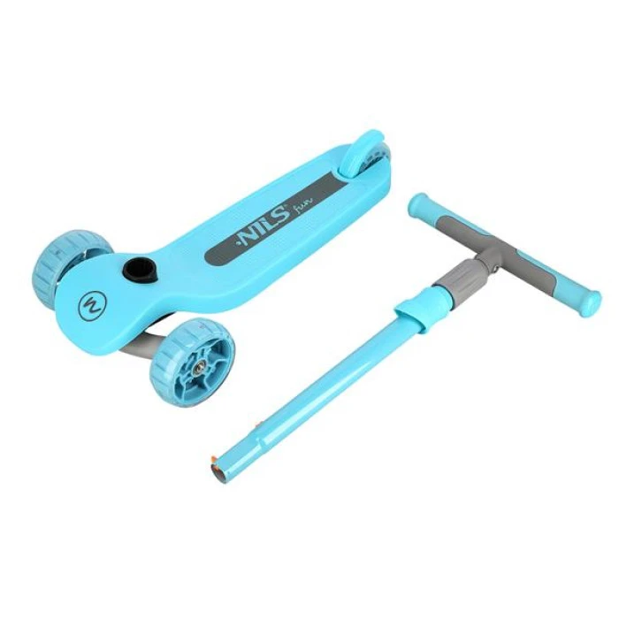 Самокат детский трехколесный Nils Extreme HLB09 бирюзовый