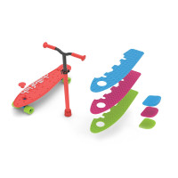 Самокат/скейтборд Chillafish Skatieskootie 2в1 – красно-розовый