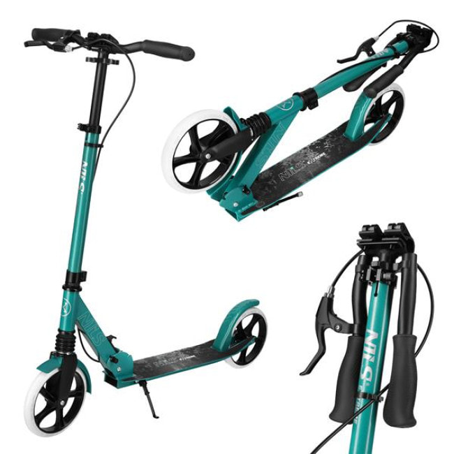 Самокат складной Nils Extreme HM185, зеленый