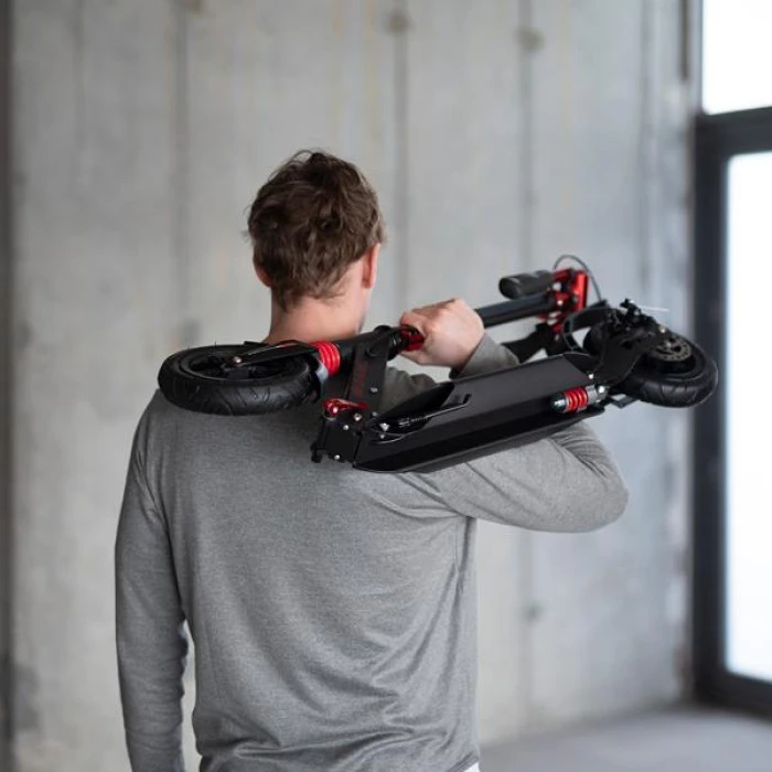 Самокат складной NILS EXTREME HM209T (черно-красный)