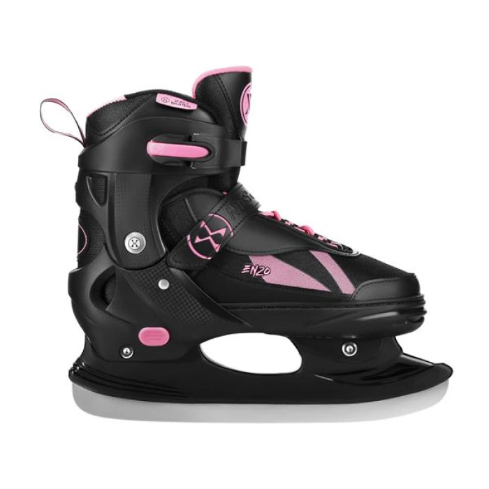 Роликові ковзани 2в1 NILS EXTREME NH382 розмір XS 28-31, чорно-рожеві