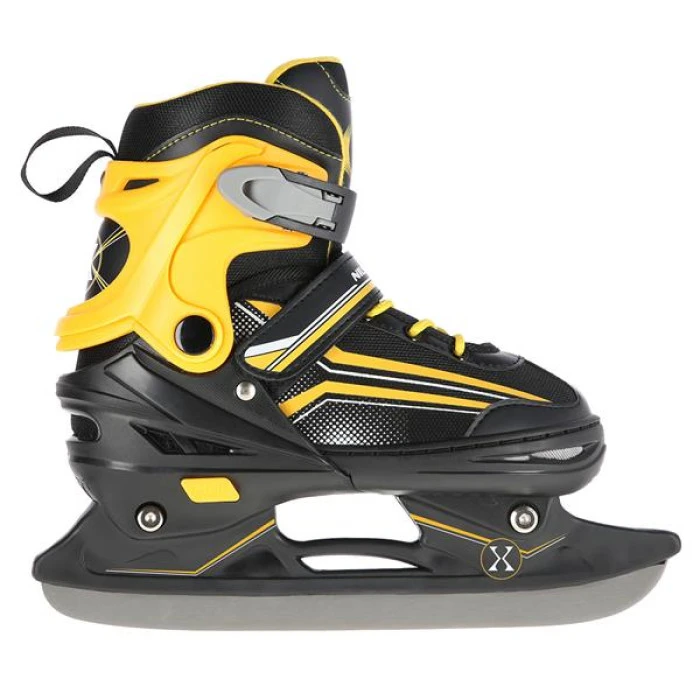 Роликовые коньки 2в1 NILS EXTREME NH18190 размер M 34-38, черно-желтые