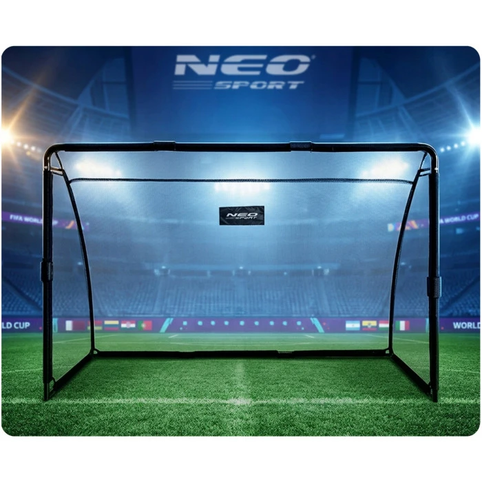 Ворота футбольные Neo-Sport NS-487 180 х 120 х 60 см, черные