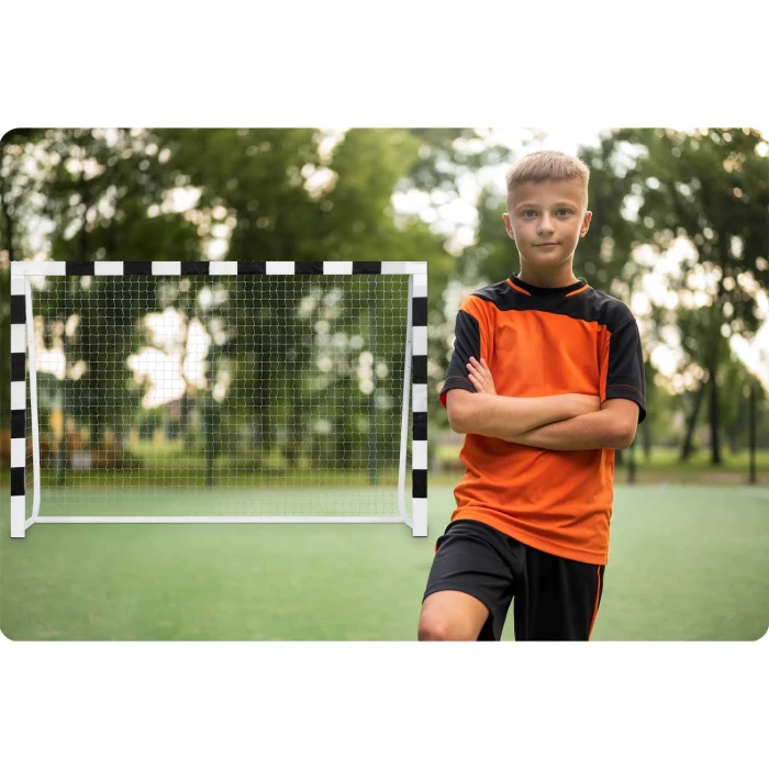 Ворота футбольные Neo-Sport NS-465 300 х 200 х 120 см, черно-белые