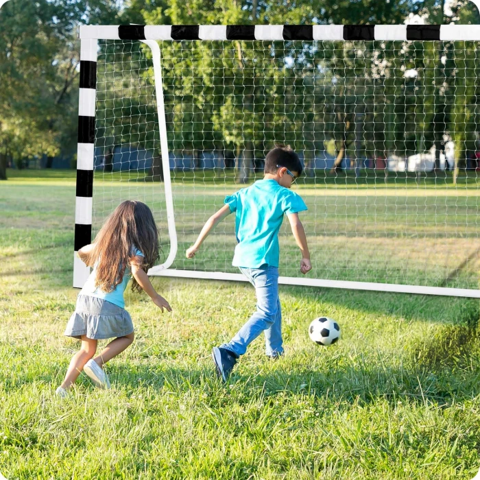 Ворота футбольные Neo-Sport NS-465 300 х 200 х 120 см, черно-белые