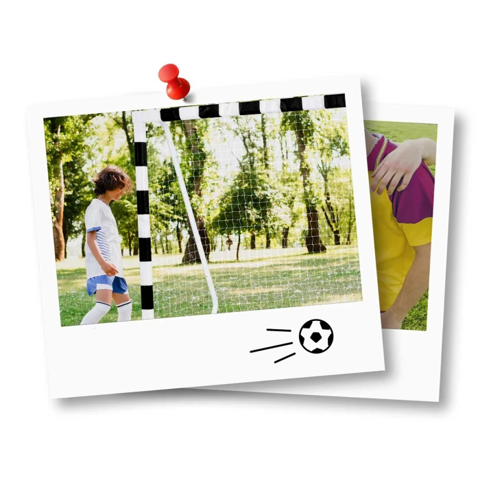 Ворота футбольные Neo-Sport NS-465 300 х 200 х 120 см, черно-белые