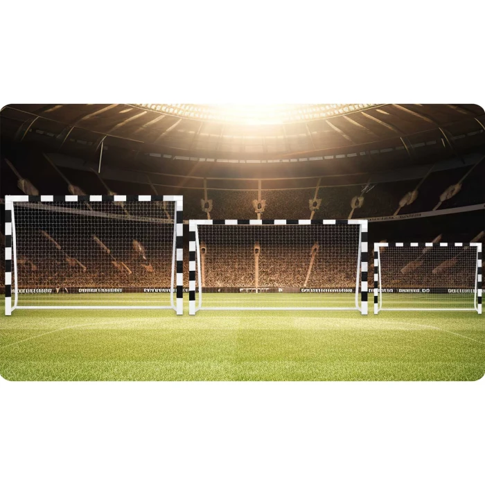 Ворота футбольные Neo-Sport NS-465 300 х 200 х 120 см, черно-белые