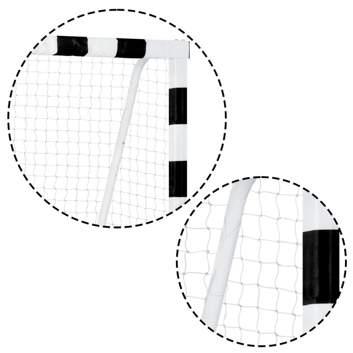 Ворота футбольные Neo-Sport NS-465 300 х 200 х 120 см, черно-белые