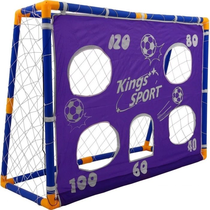 Ворота футбольные детские Ramiz ZOG.26002 135 x 100 см сине-желтые