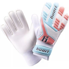 Перчатки вратарские Huari HIGINO JR р.6, бело-оранжевые