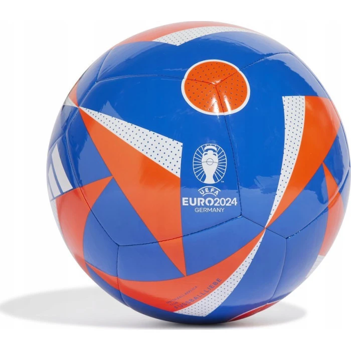 М'яч футбольний Adidas Euro24 Club Fussballliebe IN9373 розмір 3, синьо-помаранчевий
