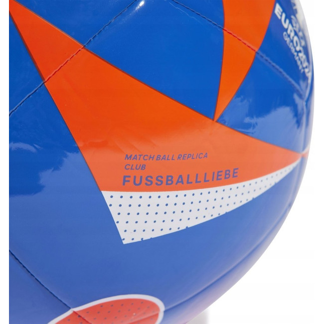М'яч футбольний Adidas Euro24 Club Fussballliebe IN9373 розмір 3, синьо-помаранчевий