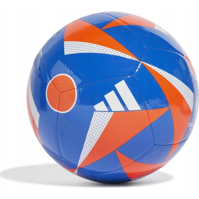 М'яч футбольний Adidas Euro24 Club Fussballliebe IN9373 розмір 3, синьо-помаранчевий