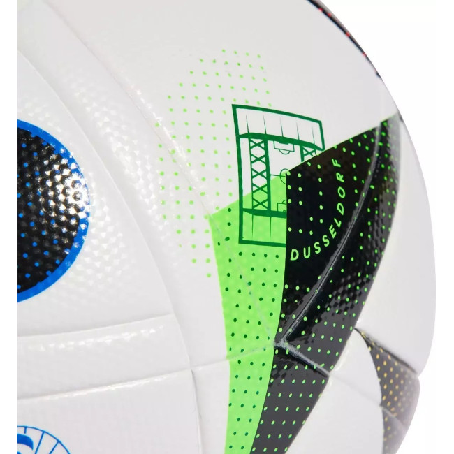 Футбольный мяч Adidas Euro24 Fussballliebe IN9369 размер 5, черно-белый