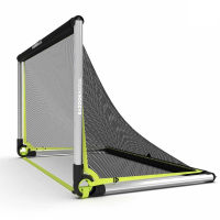 Ворота футбольні алюмінієві BAZOOKAGOAL 150 х 90 см, чорно-жовті