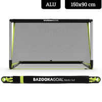 Ворота футбольні алюмінієві BAZOOKAGOAL 150 х 90 см, чорно-жовті