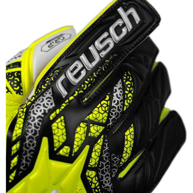 Перчатки вратарские Reusch Attrakt Grip 5570815 2014 г.8,5, желто-черные
