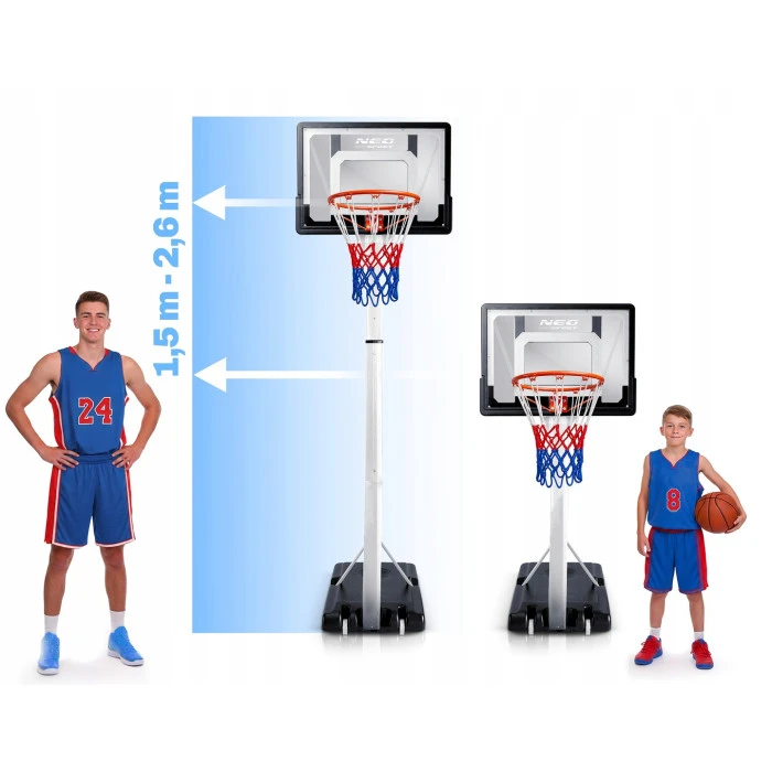 Стойка для баскетбола Neo-Sport NS-281 150-260 см, черная