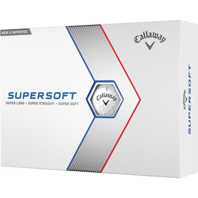 Мячи для гольфа Callaway Supersoft 12 шт, белые