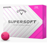 Мячи для гольфа Callaway Supersoft 2025 12 шт, розовые
