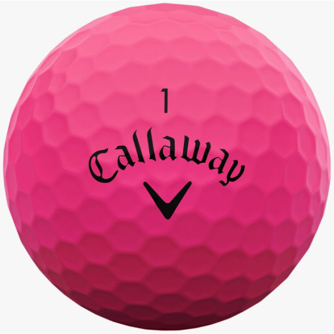 Мячи для гольфа Callaway Supersoft 2025 12 шт, розовые