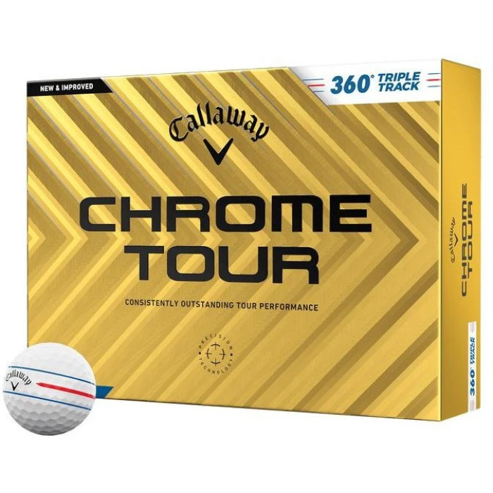 М'ячі для гольфу Callaway Chrome Tour TripleTrack 360 12 шт, білі