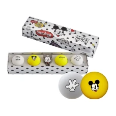 Мячи для гольфа Volvik Disney Mickey 4 шт, серо-желтые