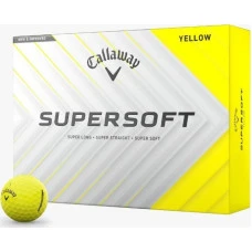 М'ячі для гольфу Callaway Supersoft 2025 12 шт, жовті