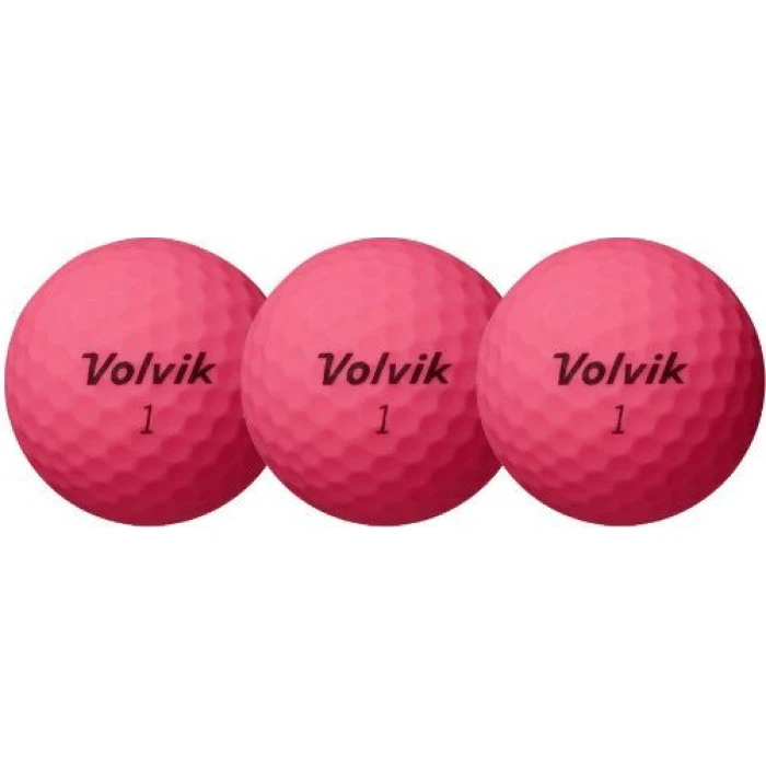 Мячи для гольфа Volvik Vivid XT 12 шт, розовые