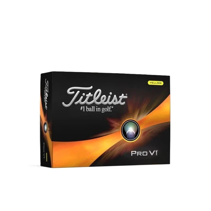 Мячи для гольфа Titleist Pro V1 12 шт, желтые