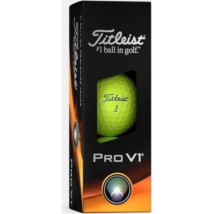 Мячи для гольфа Titleist Pro V1 12 шт, желтые