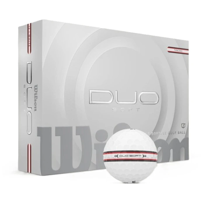 М'ячі для гольфу Wilson Staff Duo Soft 2025 TRK360 12 шт, білі
