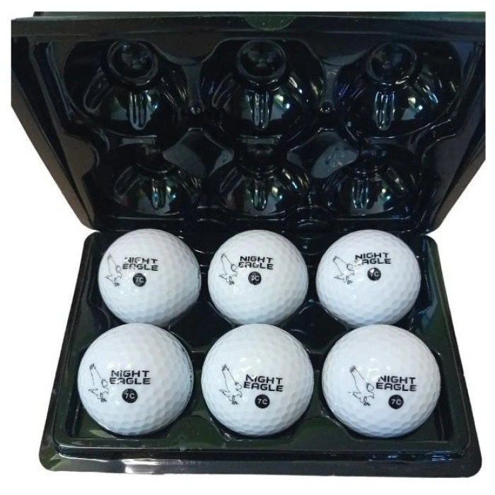 Мячи для гольфа Premier Glow Night Eagle Led 6шт, белые