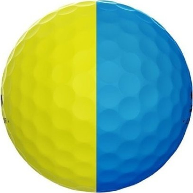 Мячи для гольфа Srixon Q-Star Tour Divide 12 шт, желто-голубые