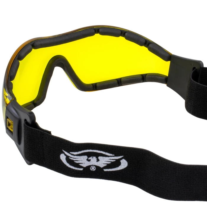 Очки защитные с уплотнителем Global Vision Z-33 (yellow) Anti-Fog, желтые