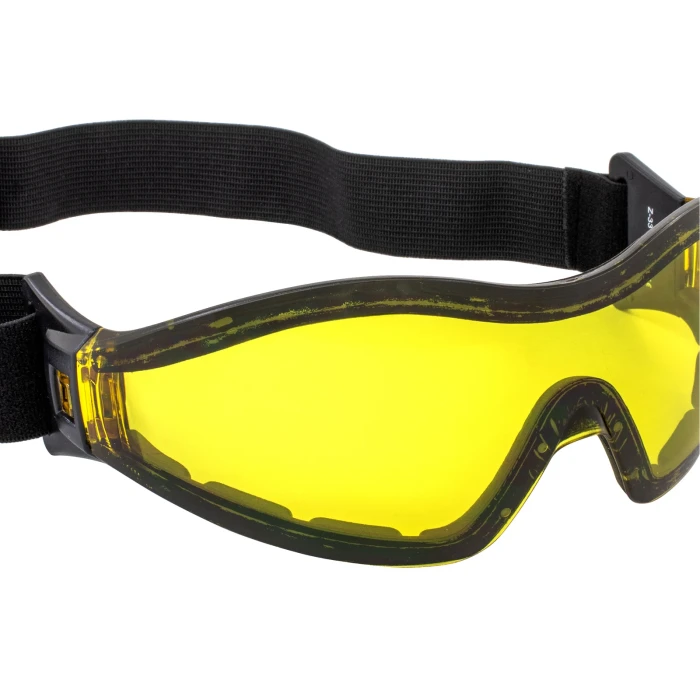 Очки защитные с уплотнителем Global Vision Z-33 (yellow) Anti-Fog, желтые