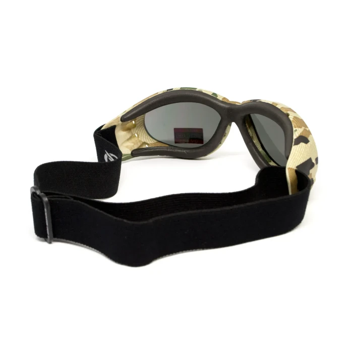 Очки защитные с уплотнителем Global Vision Eliminator Camo Pixel серые