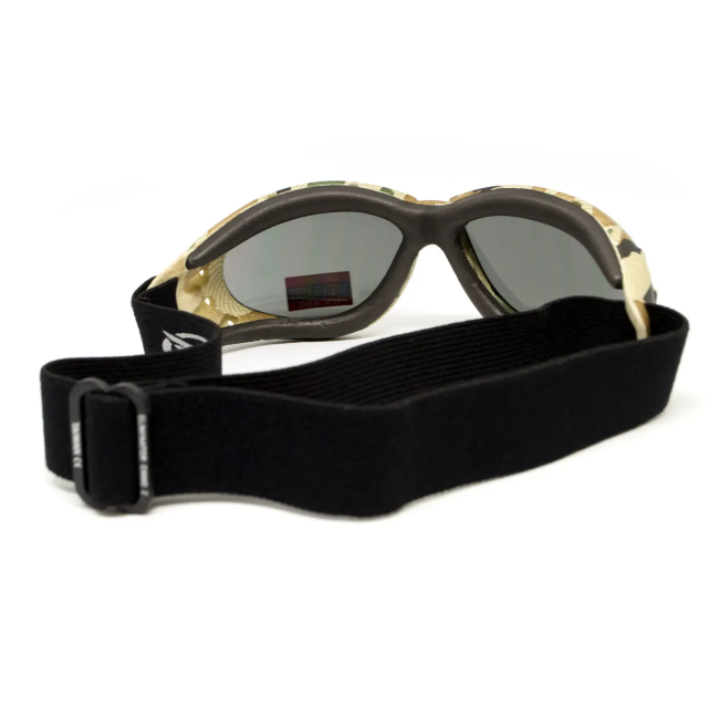 Окуляри захисні з ущільнювачем Global Vision Eliminator Camo Pixel, сірі