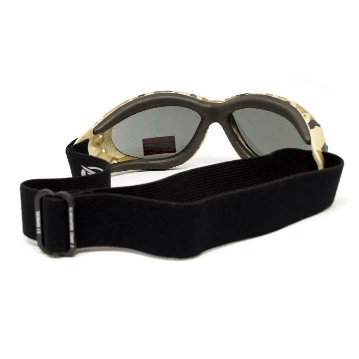 Очки защитные с уплотнителем Global Vision Eliminator Camo Pixel серые