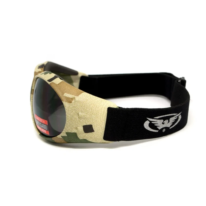 Очки защитные с уплотнителем Global Vision Eliminator Camo Pixel серые