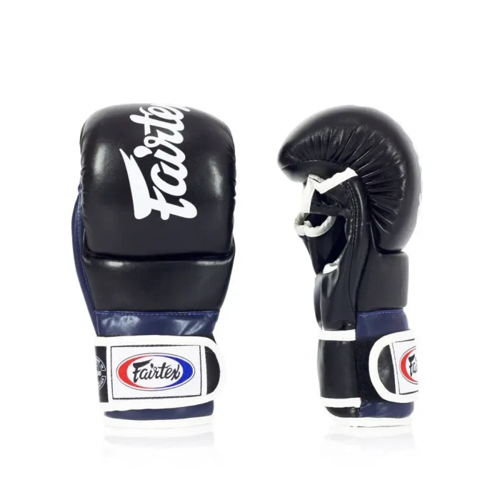 Перчатки греплинговые для ММА Fairtex FGV18 размер L, черно-синие