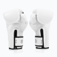 Рукавички боксерські з бинтами Fairtex BGV14 16 унцій, білі