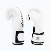 Рукавички боксерські з бинтами Fairtex BGV14 16 унцій, білі